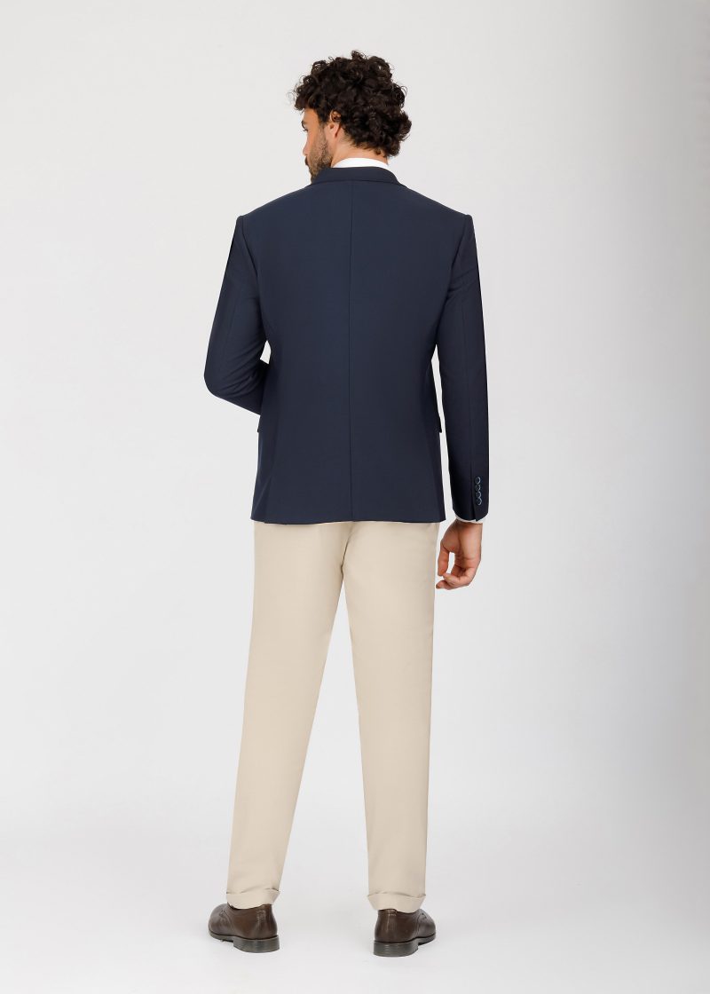 JK42SF04M041-Navy-002-6 Double-Breasted Peak Lapel Suit – Slim Fit