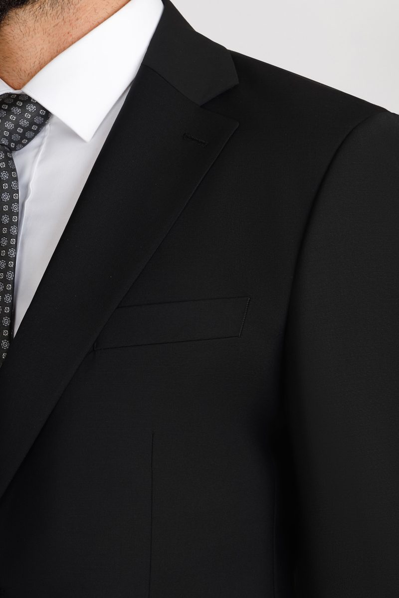SK41SF02M001-Black-001-3 Wool Blend Perfumed Suit