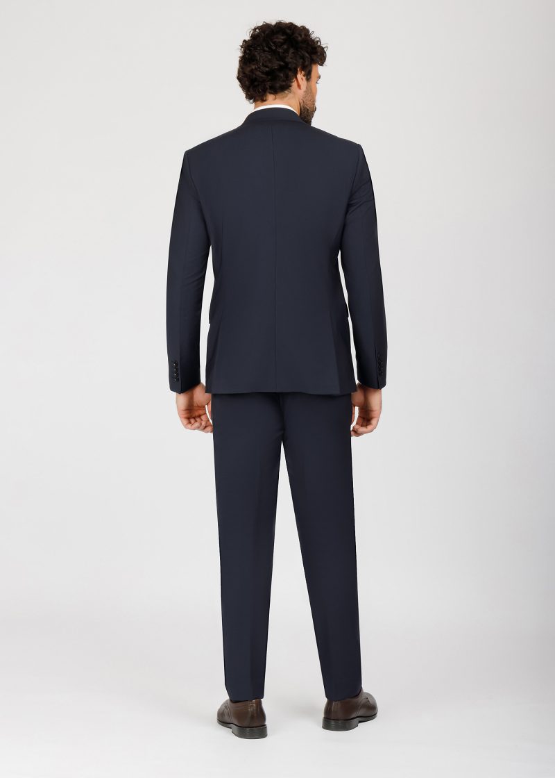SK41SF02M001-Navy-002-3 Wool Blend Perfumed Suit
