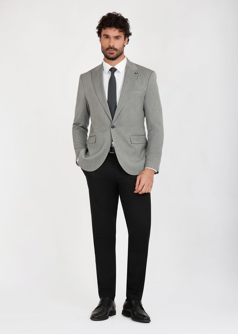 Peak Lapel One Button Mismatch Suit
