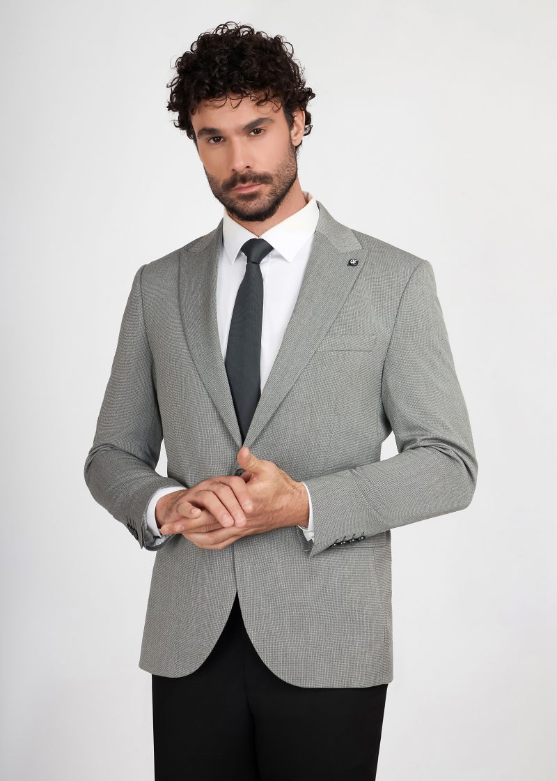 Peak Lapel One Button Mismatch Suit