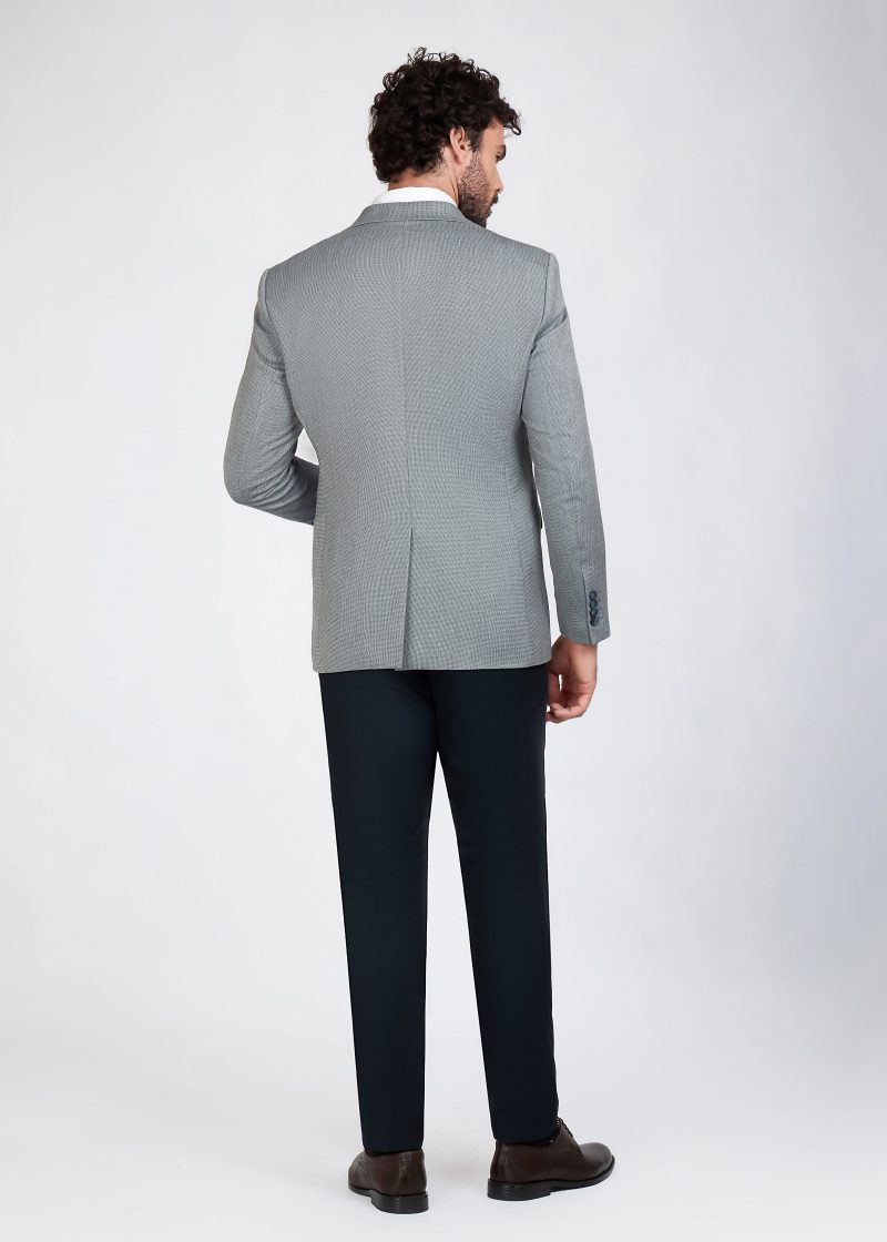 SK41SF02M005-Grey-navy-002-3 Peak Lapel One Button Mismatch Suit