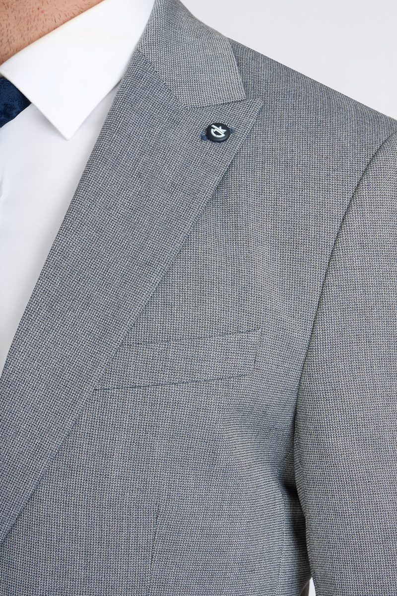 SK41SF02M005-Grey-navy-002-5 Peak Lapel One Button Mismatch Suit