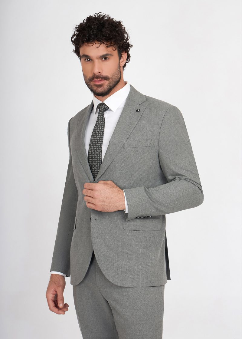 SK41SF02M012-Grey-005-4 Notch Lapel Wool Blend Suit