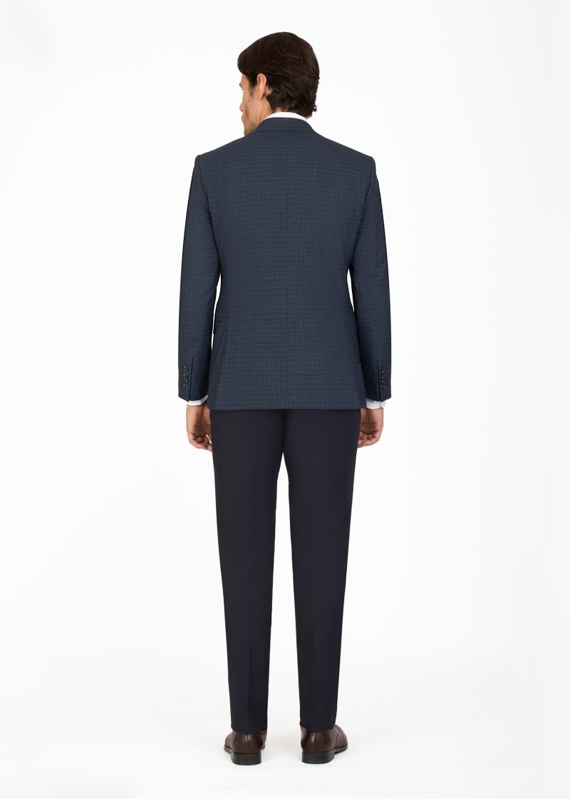 SK42SF02M018-Navy-019-2 Notch Lapel Slim Fit Mismatched Suit