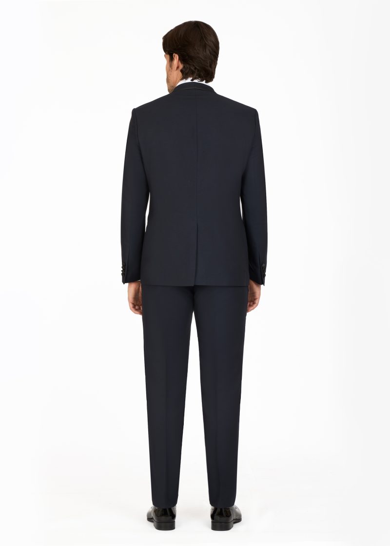 SK42SF18M004-Navy-002-4 Shawl Lapel Slim Fit Tuxedo