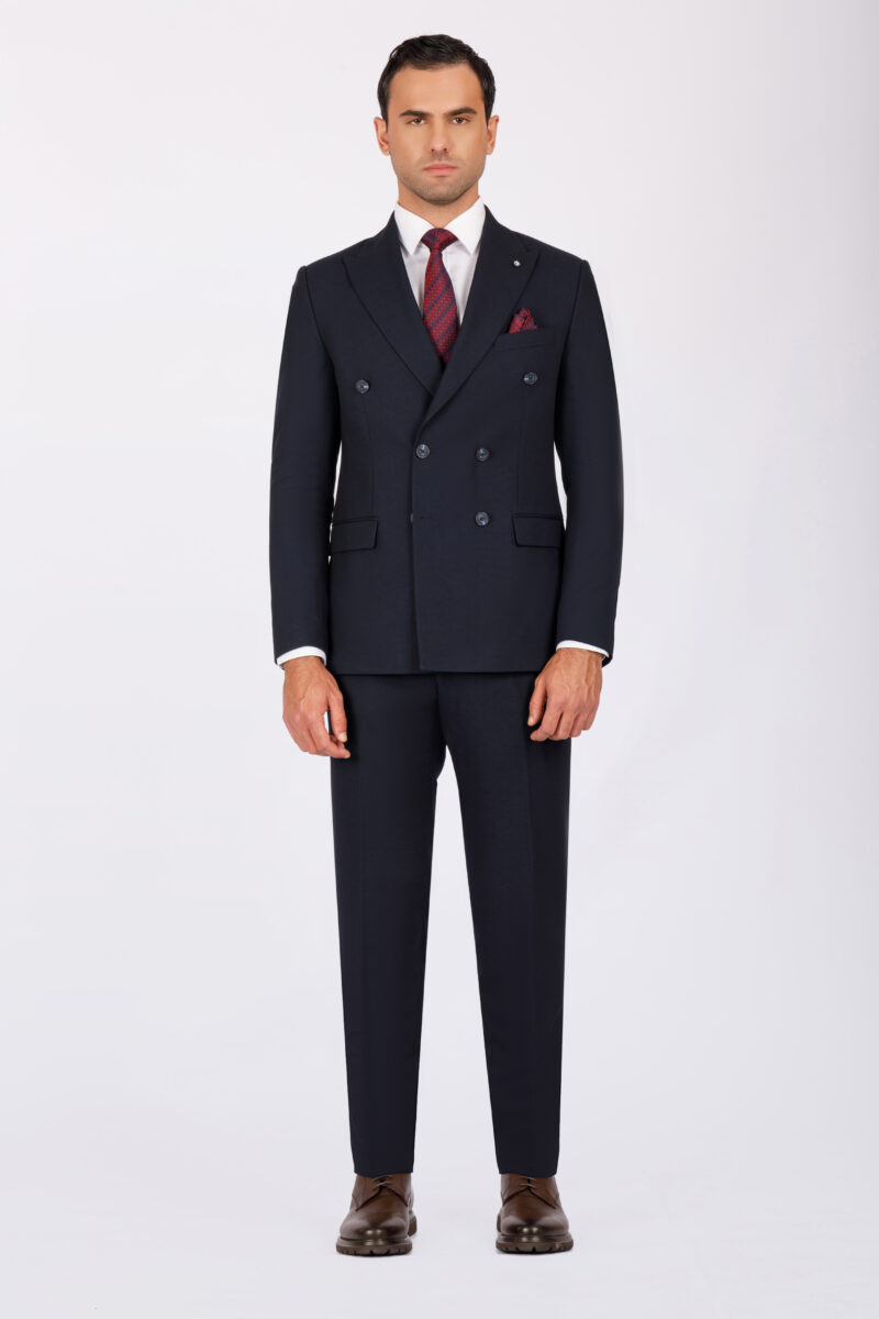 Double Breasted Slim Fit Suit