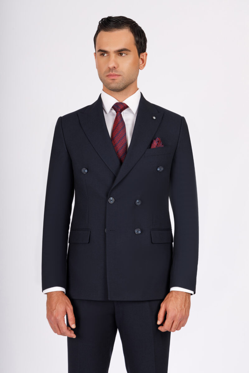 Double Breasted Slim Fit Suit
