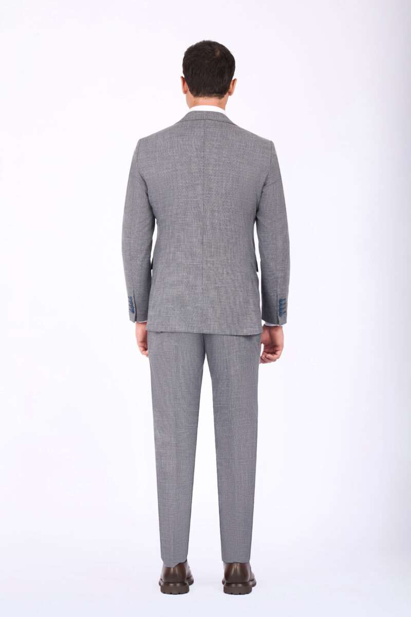 Slim Fit Suit with Notch Lapel & Double Face Vest