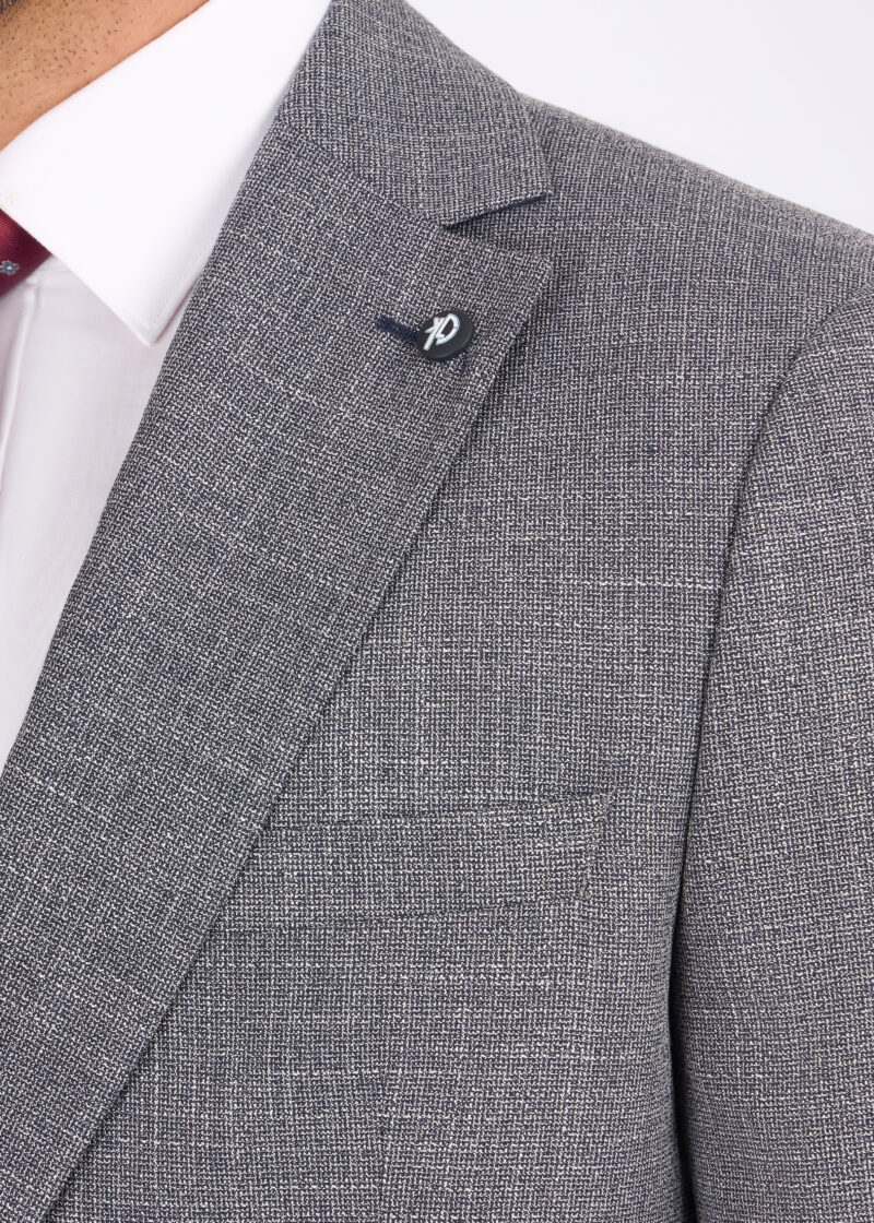 Slim Fit Suit with Notch Lapel & Double Face Vest