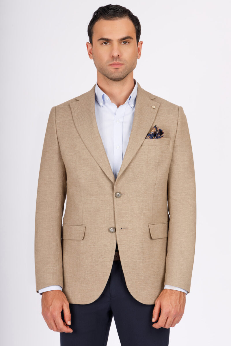 SK41SF04M004-Coffee-016-1 Slim Fit Blazer