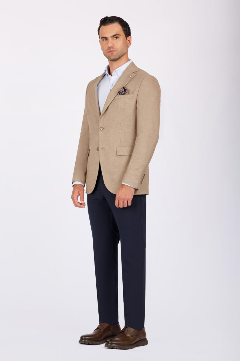SK41SF04M004-Coffee-016-5 Slim Fit Blazer