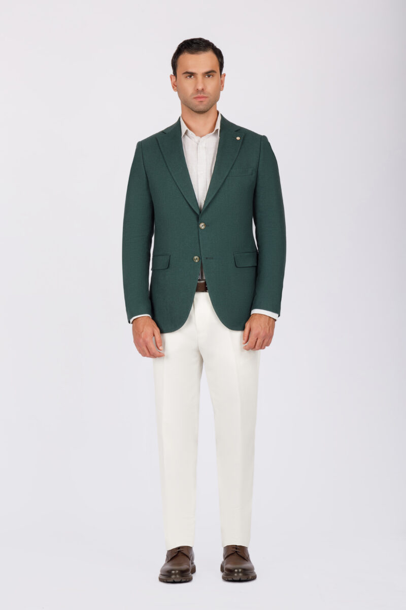 SK41SF04M004-Dark-green-107-4 Slim Fit Blazer