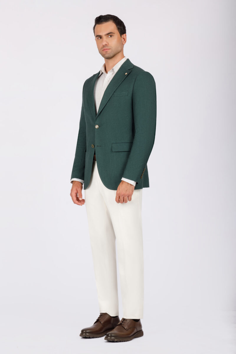 SK41SF04M004-Dark-green-107-5 Slim Fit Blazer