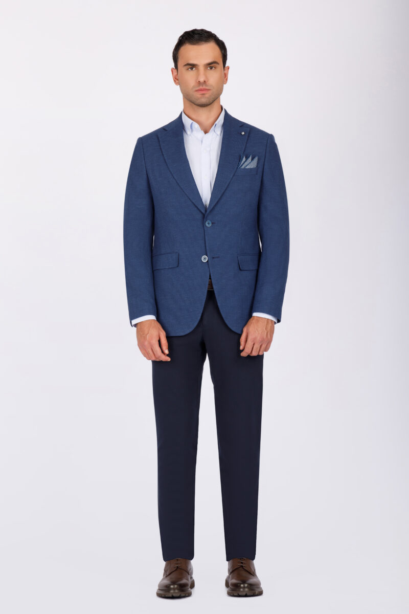 SK41SF04M004-Navy-019-4 Slim Fit Blazer