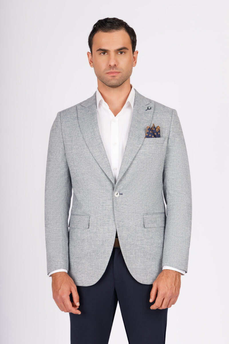 SK41SF04M005-Navy-grey-002-1-1 Slim Fit Blazer