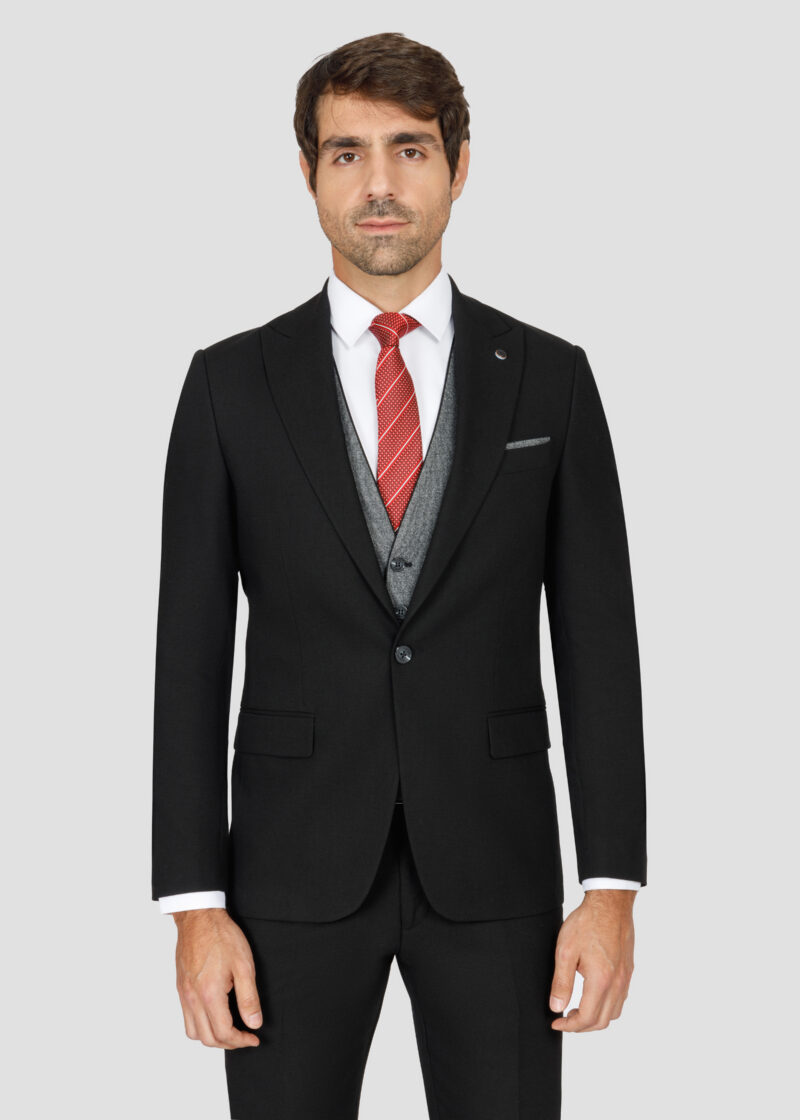 Slim Fit Peak Lapel Suit