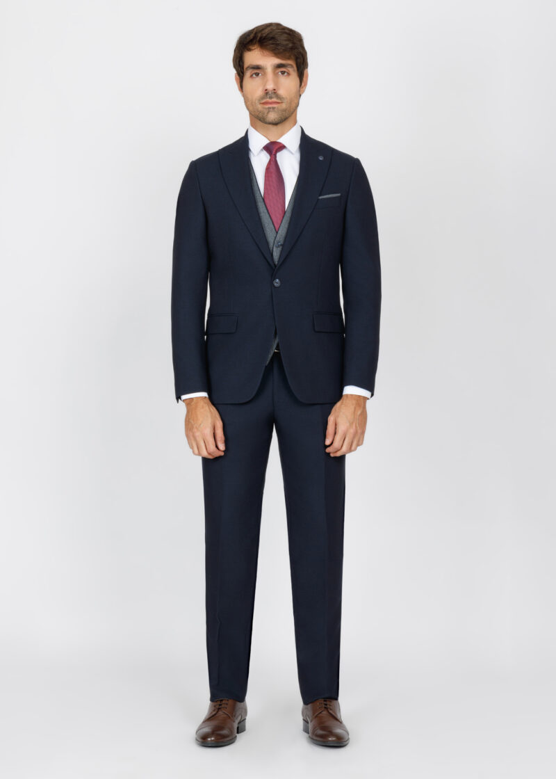 Slim Fit Peak Lapel Suit