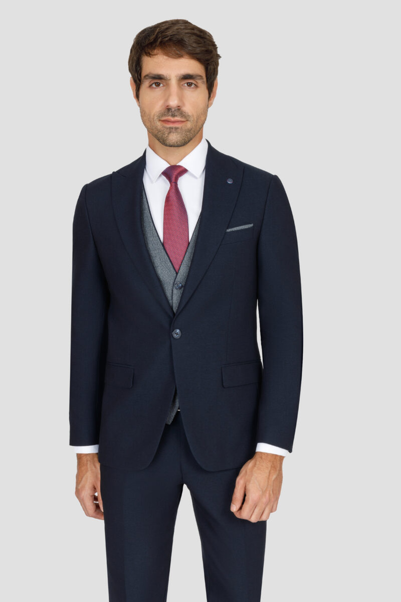 Slim Fit Peak Lapel Suit