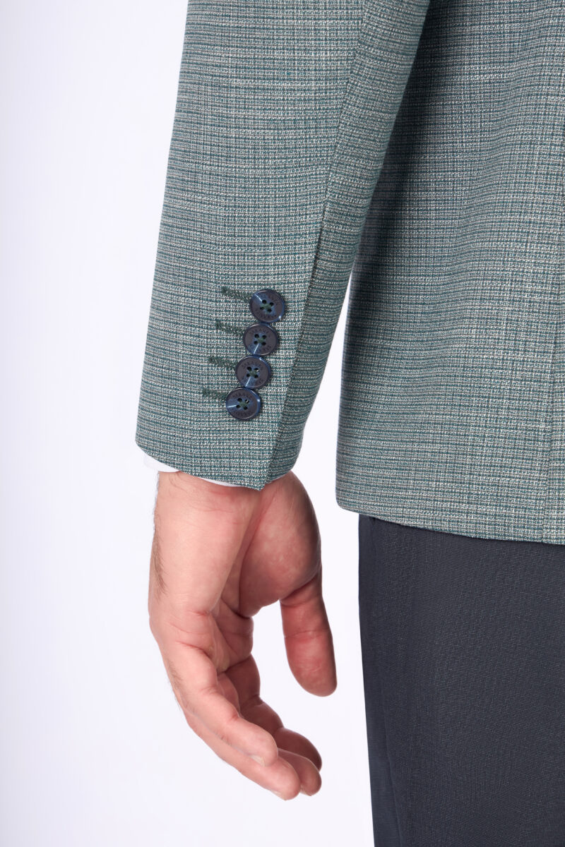 Slim Fit Suit with Peak Lapel & Mismatch Design