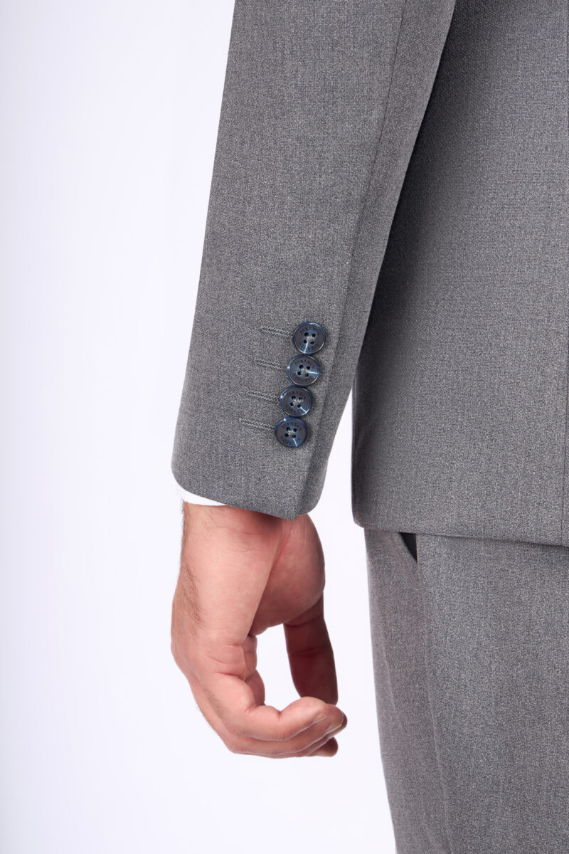 Slim Fit Suit with Peak Lapel & Single-Breasted Vest