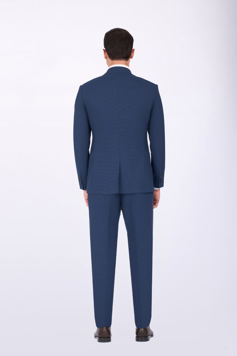 Slim Fit Suit with Peak Lapel & Single-Breasted Vest